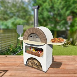 CAPRI vonkajšia pec na pečenie s lopatou orieškovo vanilková